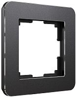 Рамка универсальная Werkel Platinum 1-м. металл черный алюминий картинка